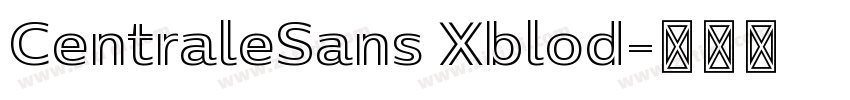 CentraleSans Xblod字体转换